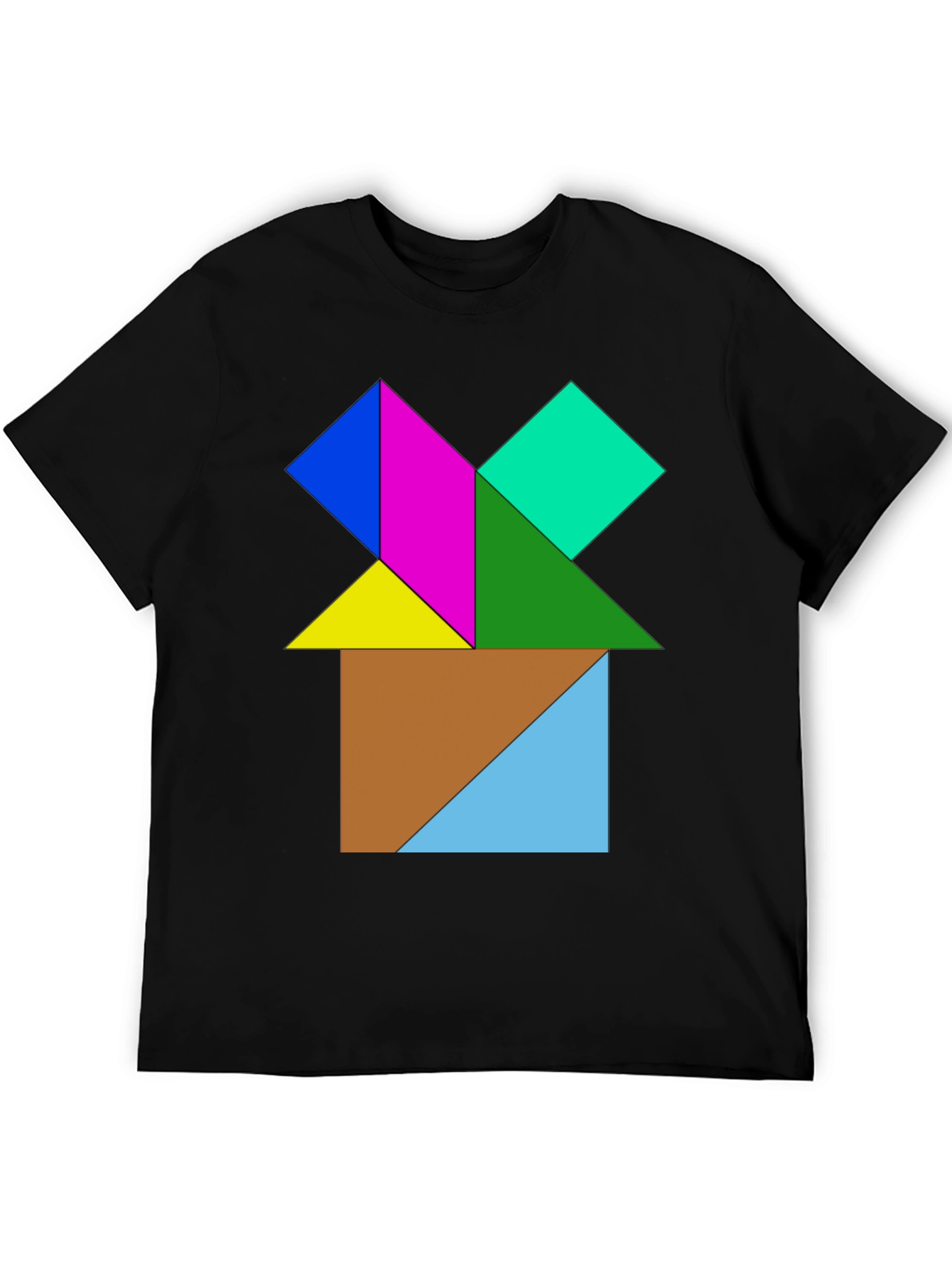 Geometric Puzzle Design T-Shirt