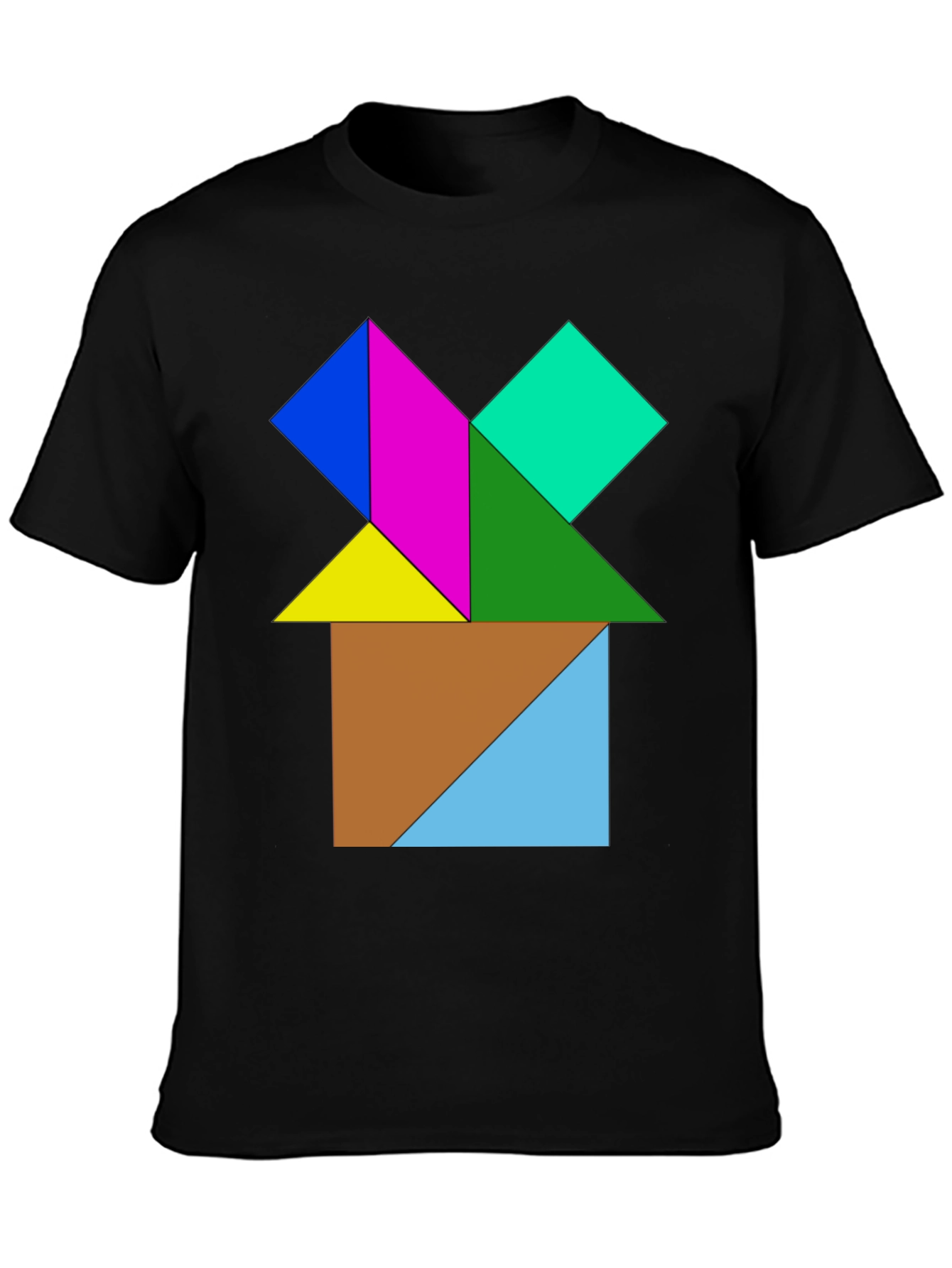 Geometric Puzzle Design T-Shirt