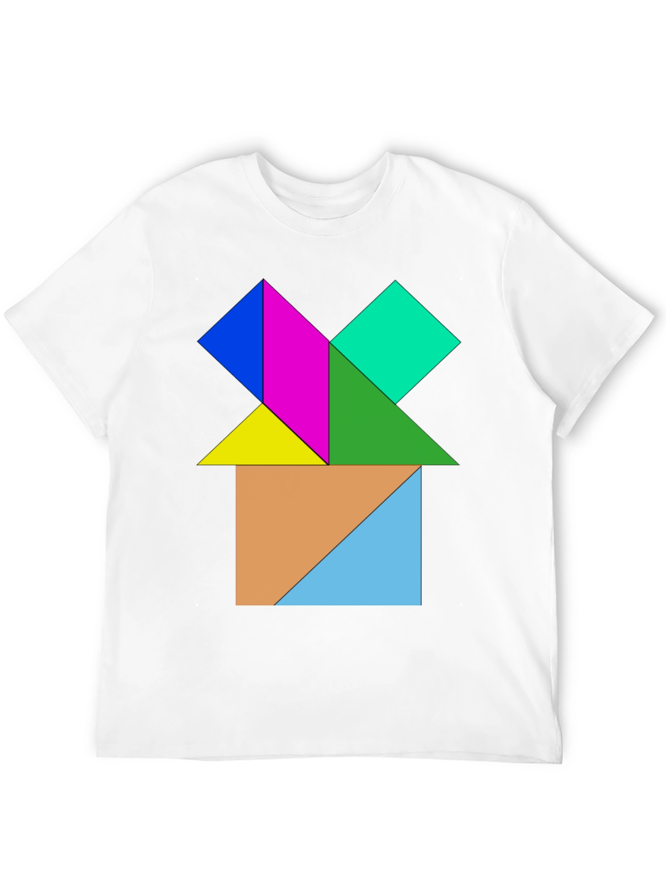 Geometric Puzzle Design T-Shirt