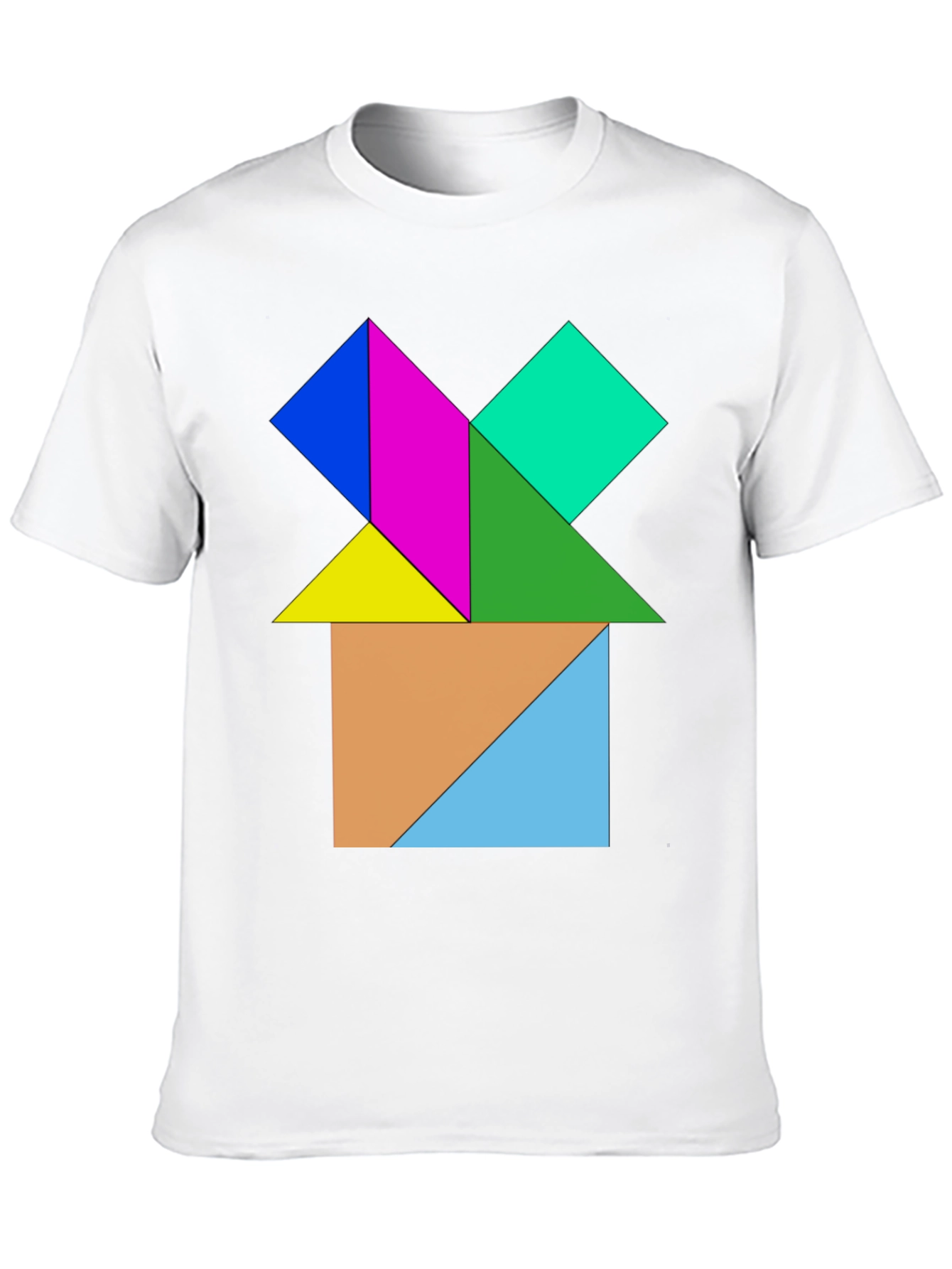 Geometric Puzzle Design T-Shirt