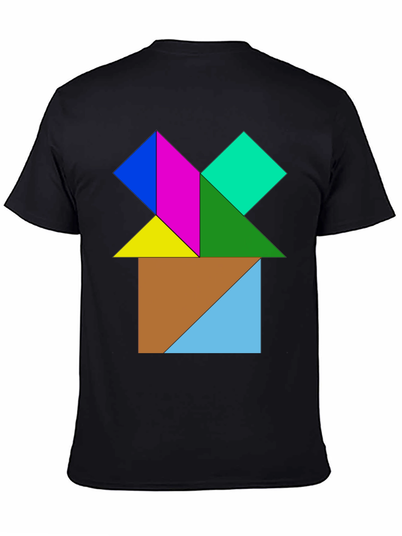 Geometric Puzzle Design T-Shirt