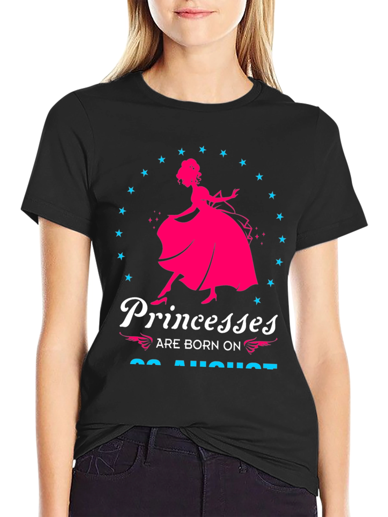 Princesses Are Born On 22 August T-Shirt