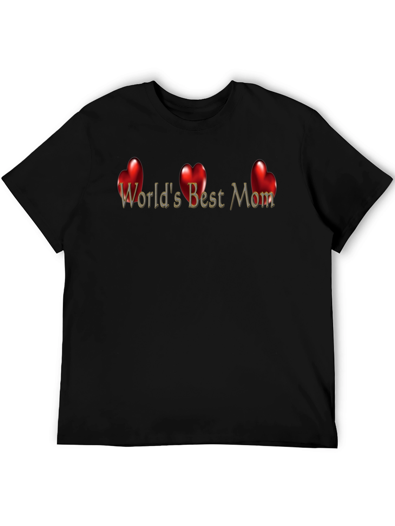 Worlds Best Mom T-Shirt - Heart Design
