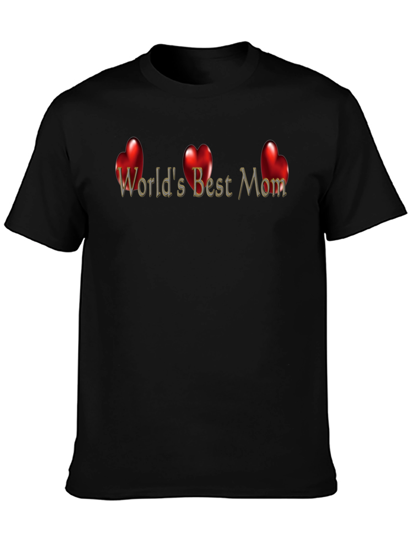 Worlds Best Mom T-Shirt - Heart Design