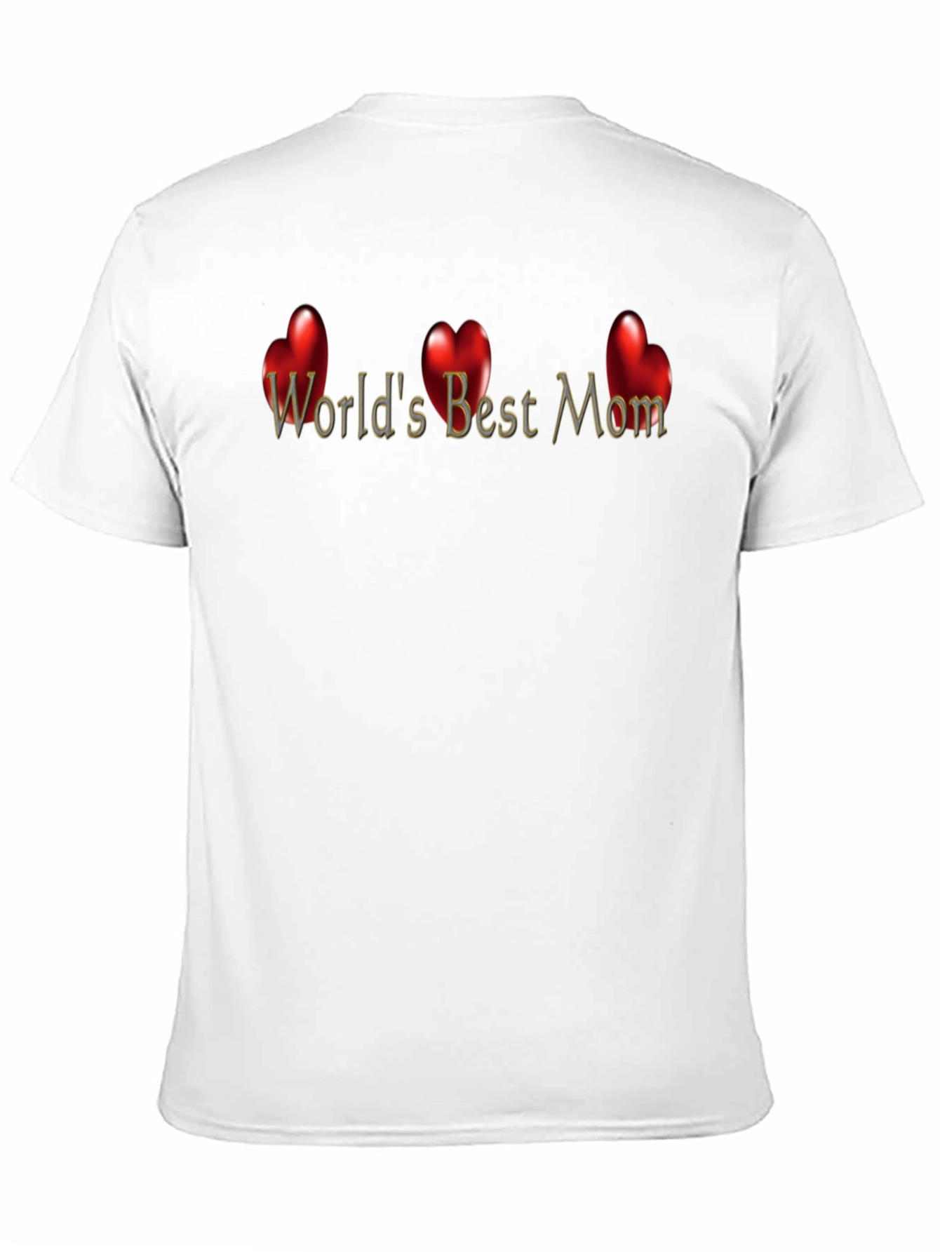 Worlds Best Mom T-Shirt - Heart Design