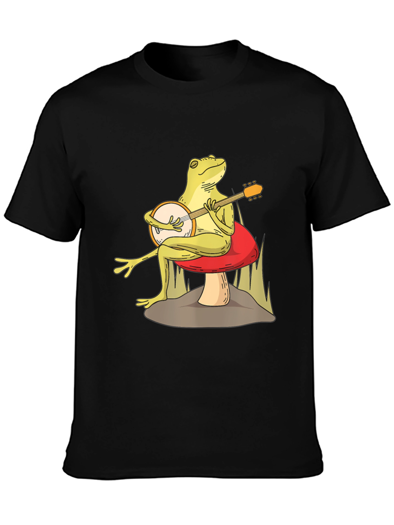 Frog Playing Banjo Graphic Tee