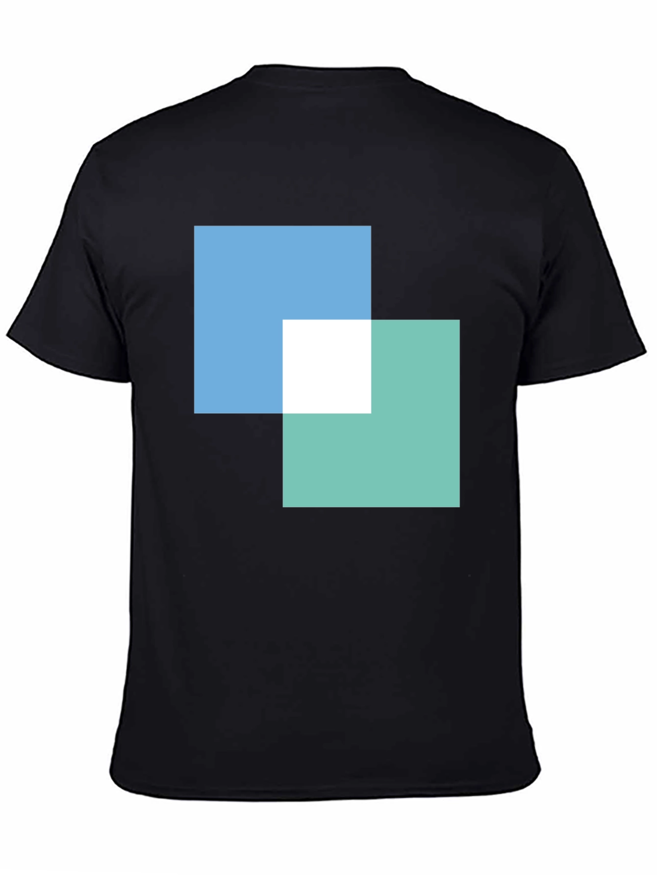 Modern Overlapping Squares Graphic Tee