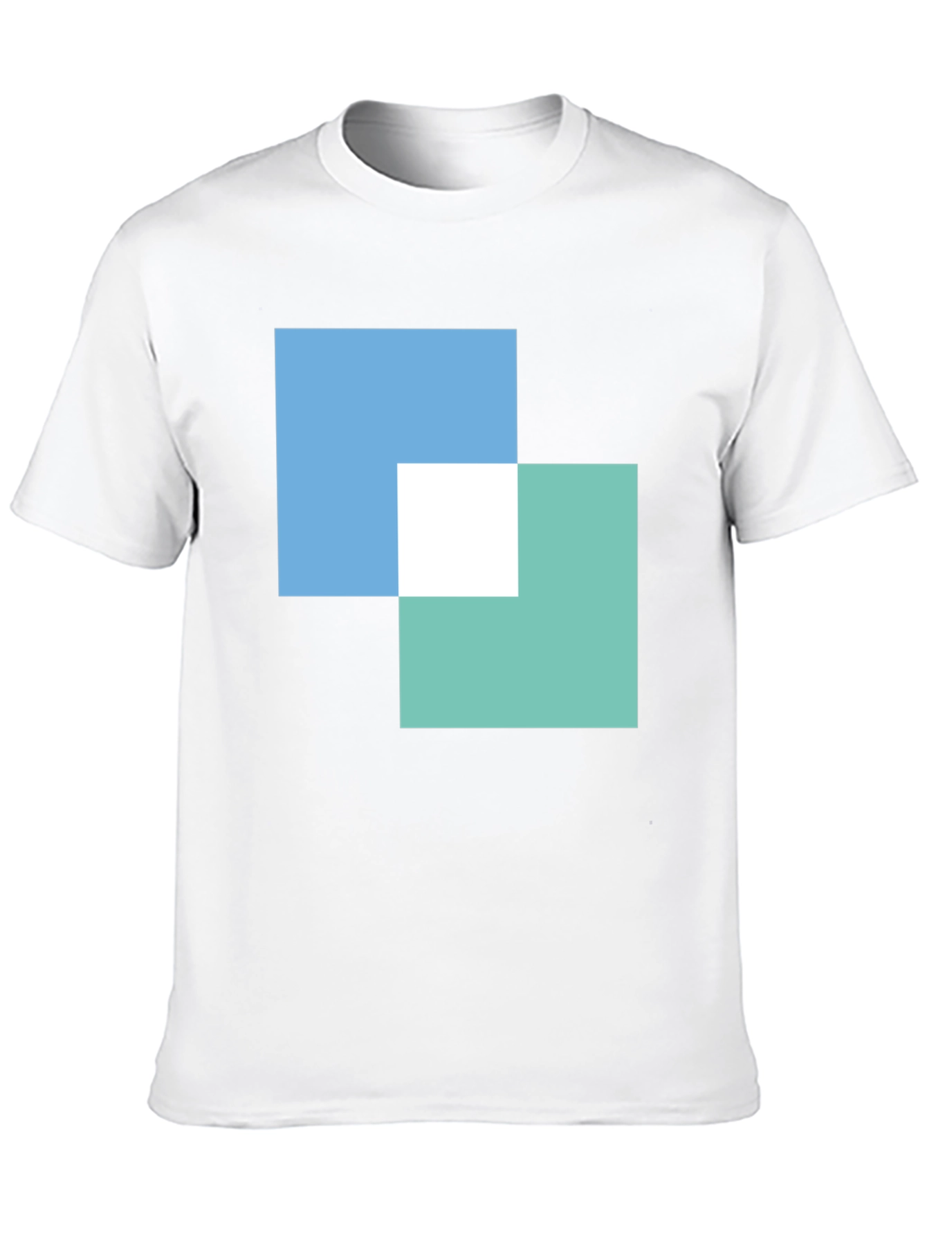Modern Overlapping Squares Graphic Tee