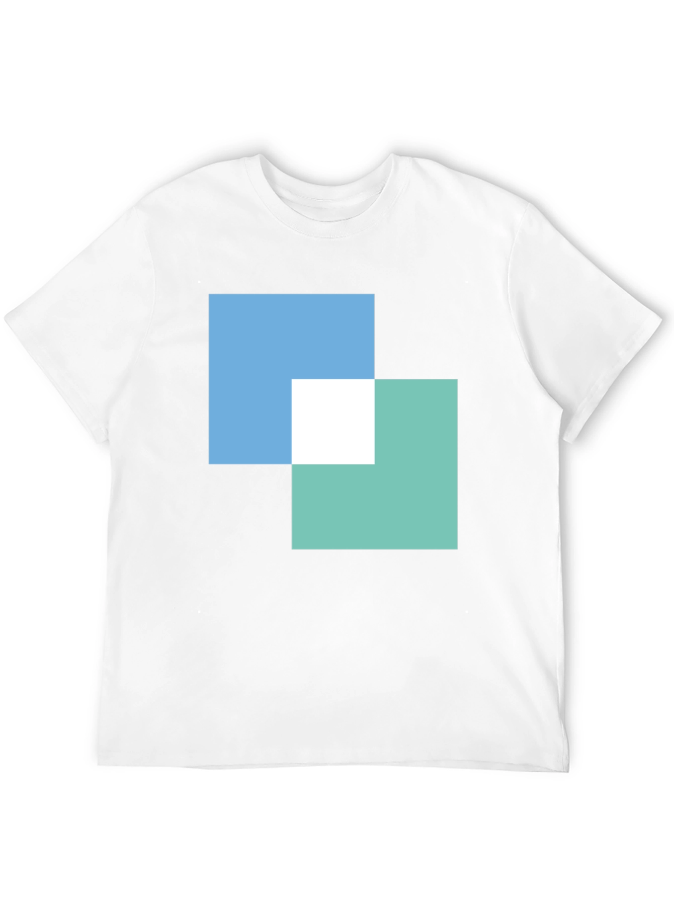 Modern Overlapping Squares Graphic Tee