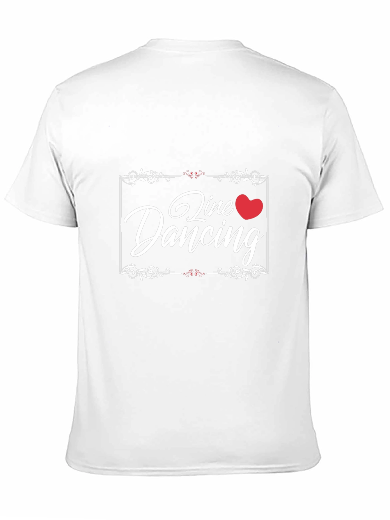 Line Dancing Heart T-Shirt Black