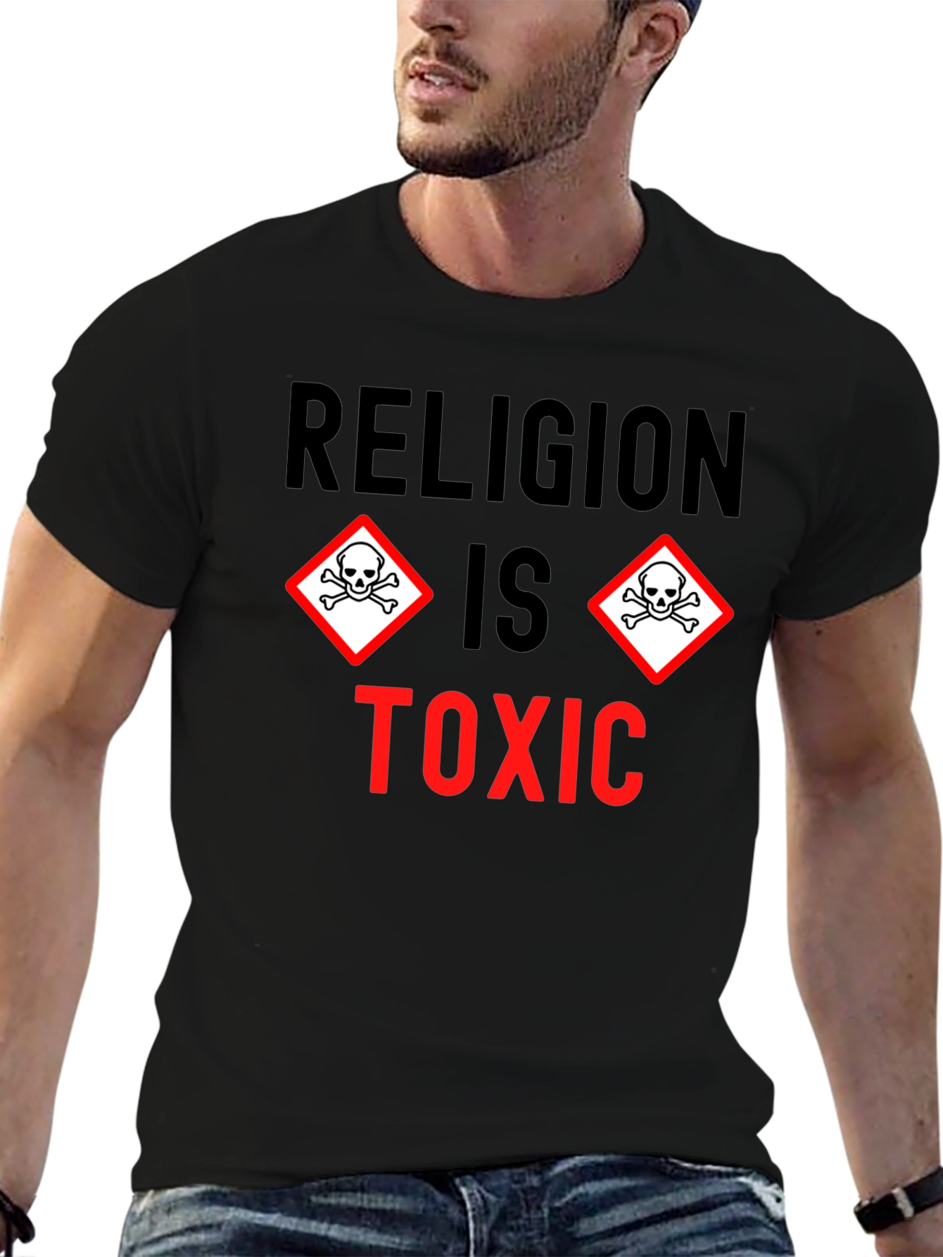 Religion is Toxic Graphic T-Shirt