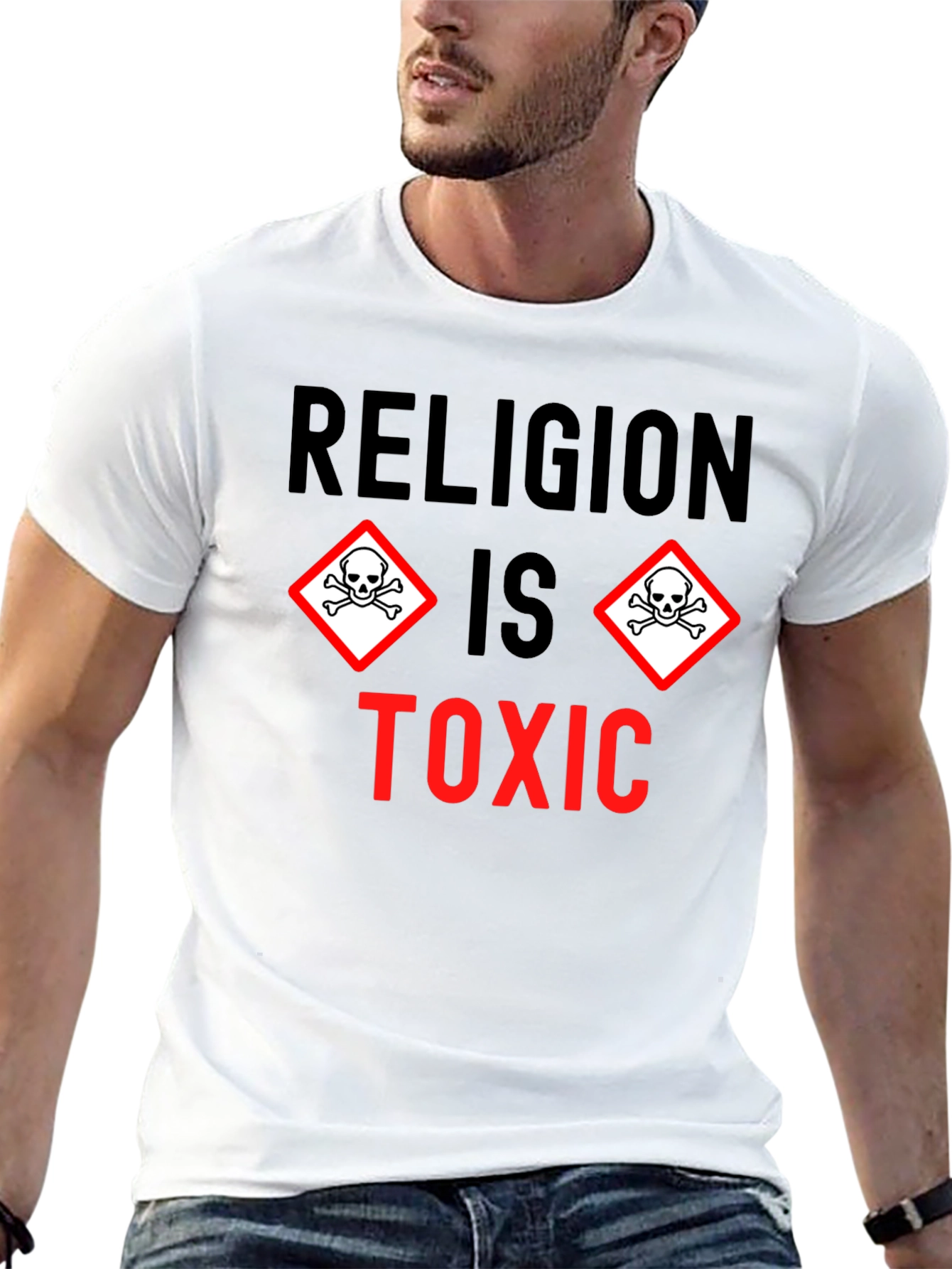 Religion is Toxic Graphic T-Shirt