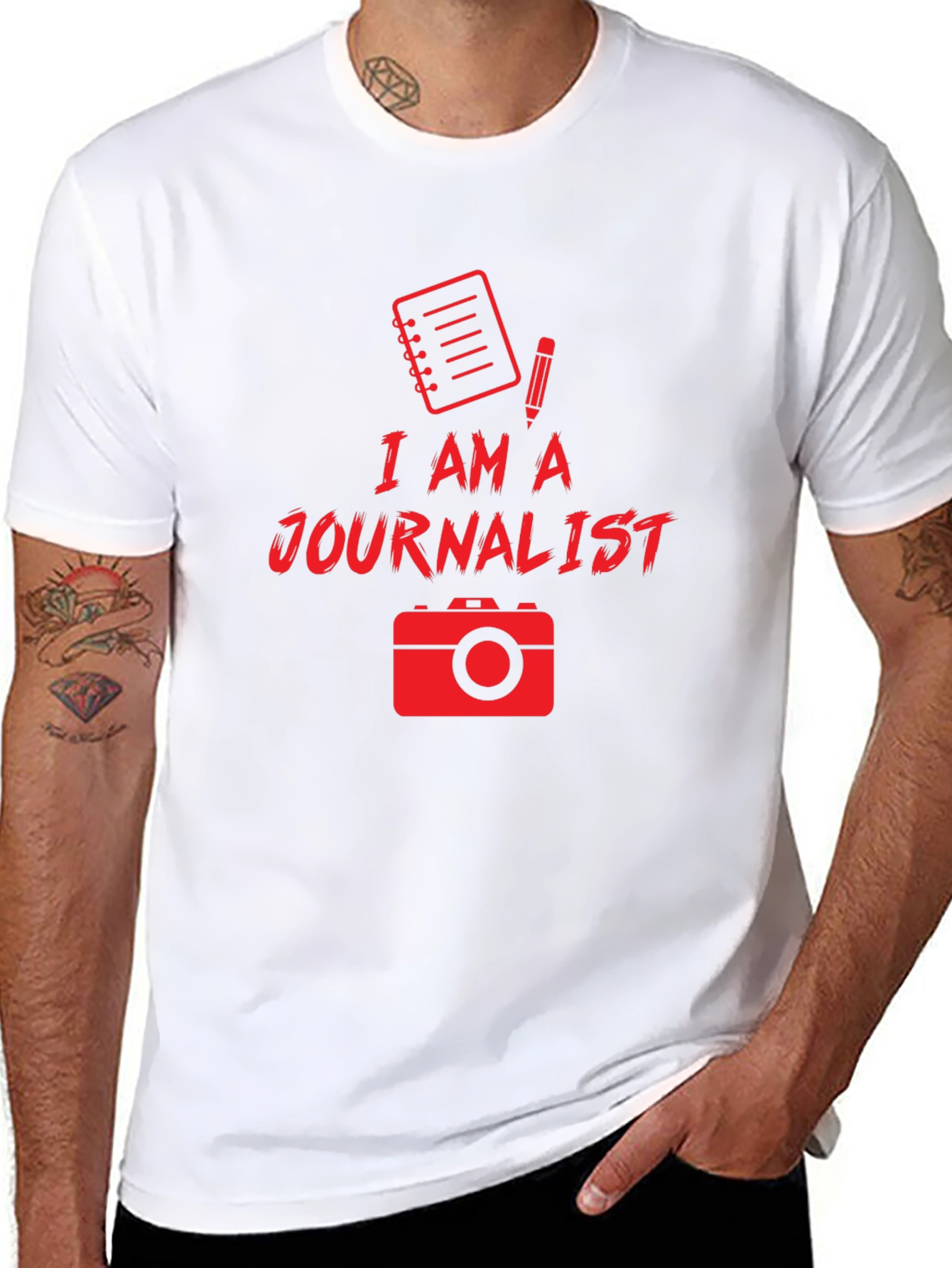 I Am A Journalist Black T-Shirt