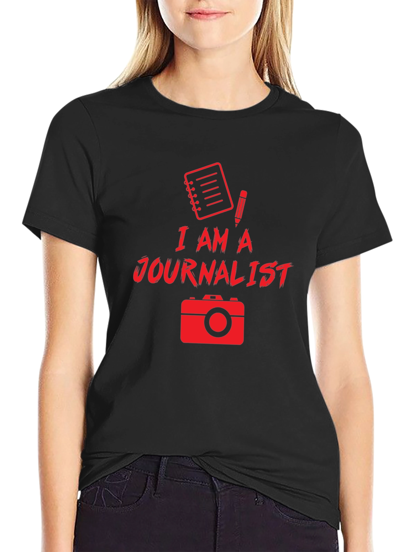 I Am A Journalist Black T-Shirt