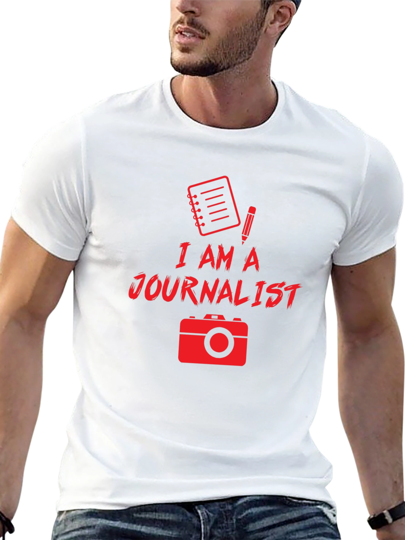 I Am A Journalist Black T-Shirt