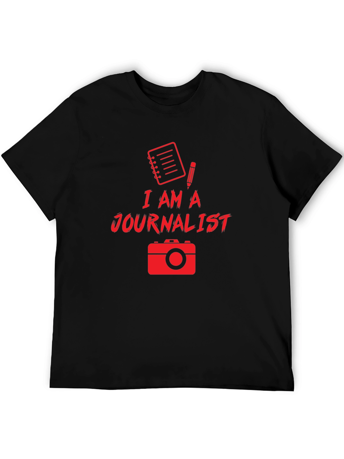 I Am A Journalist Black T-Shirt