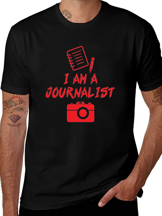 I Am A Journalist Black T-Shirt
