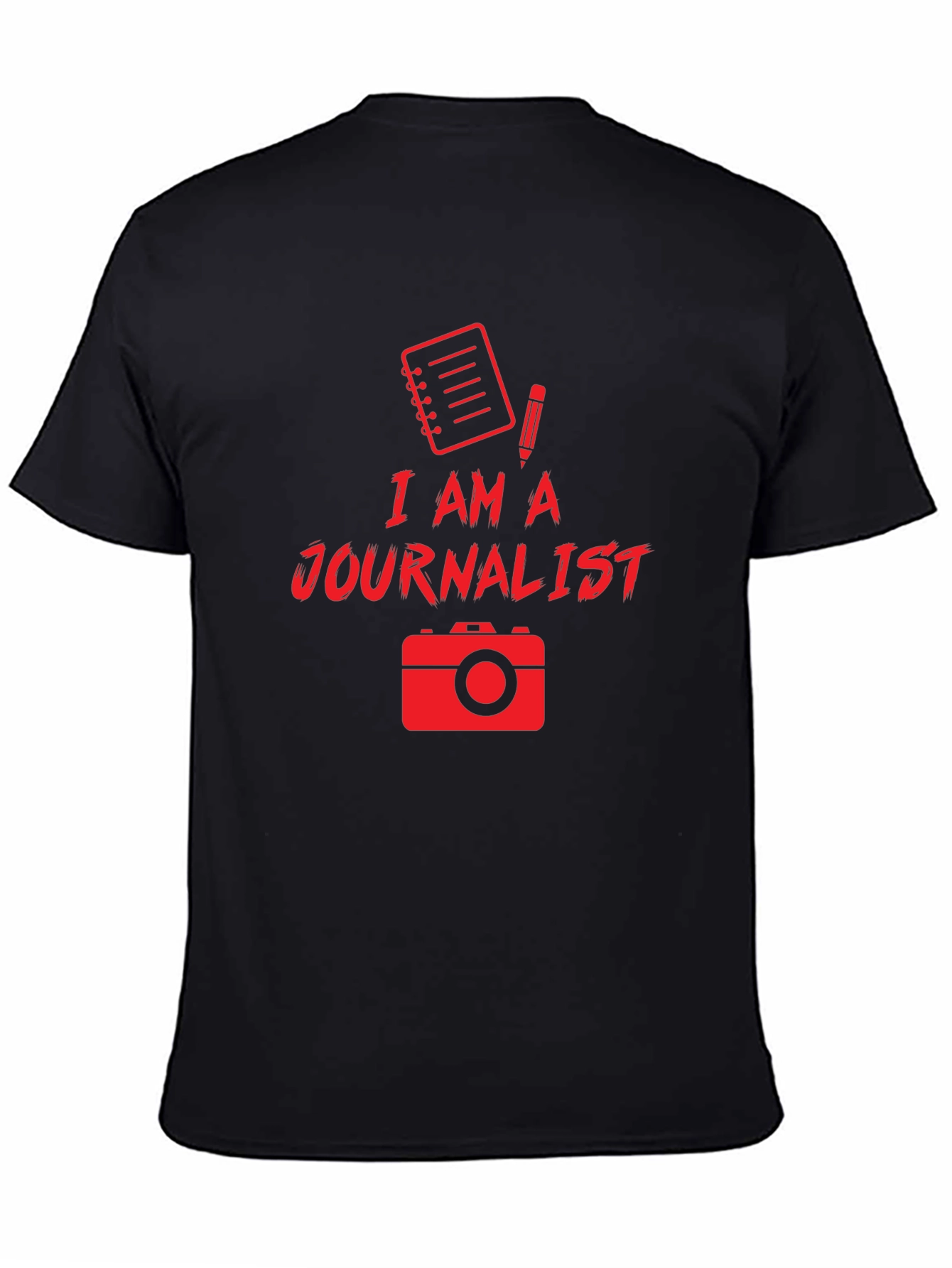 I Am A Journalist Black T-Shirt