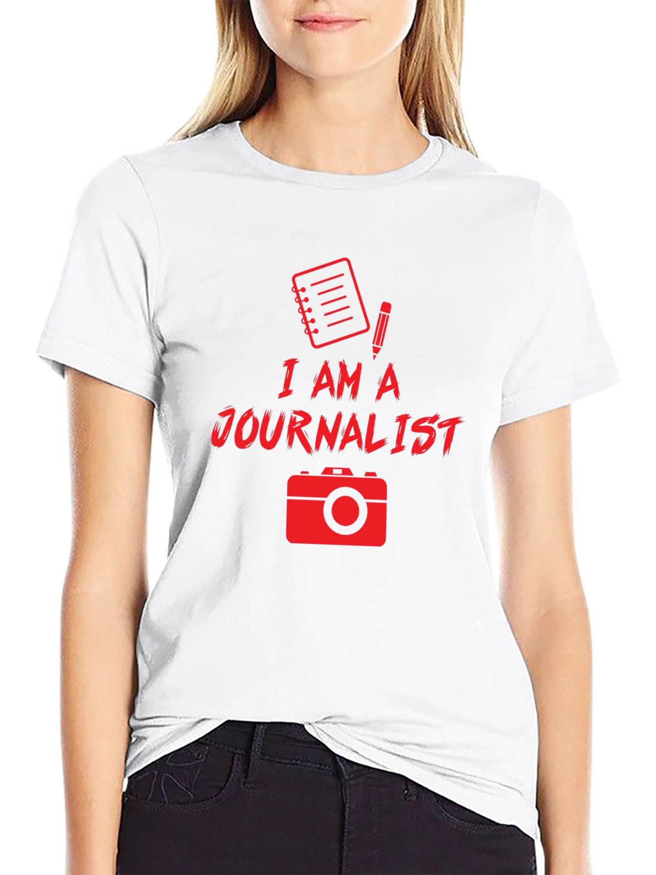 I Am A Journalist Black T-Shirt
