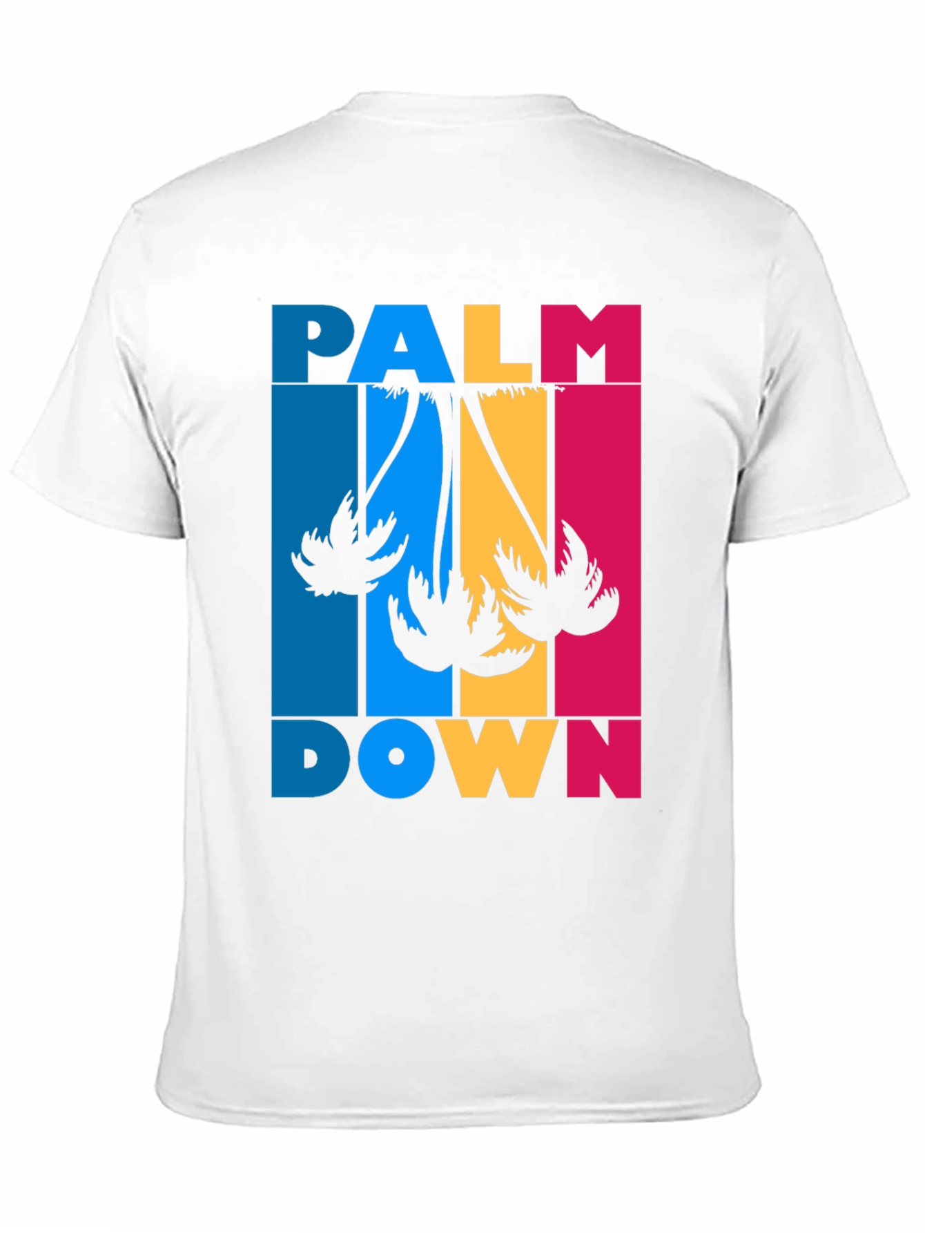 Palm Down Graphic Tee - Black Cotton T-Shirt