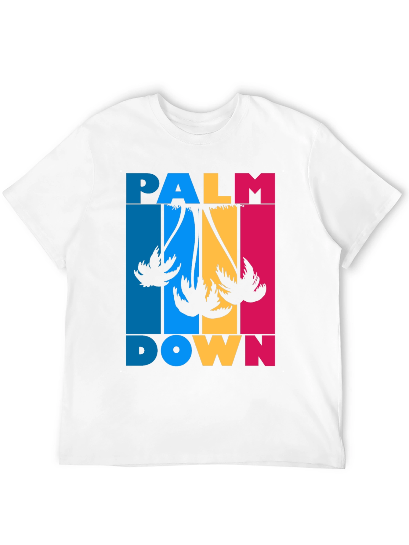 Palm Down Graphic Tee - Black Cotton T-Shirt