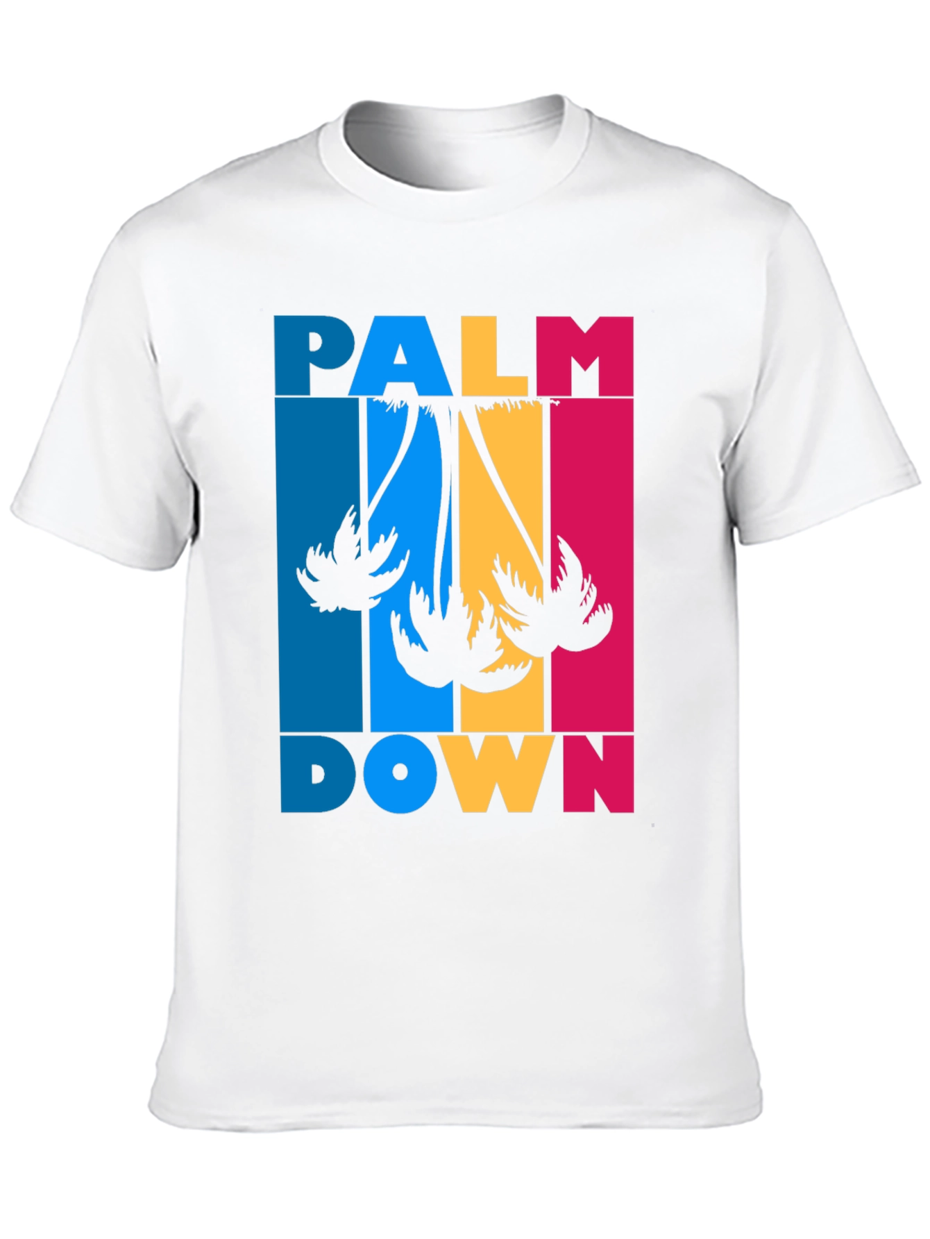 Palm Down Graphic Tee - Black Cotton T-Shirt
