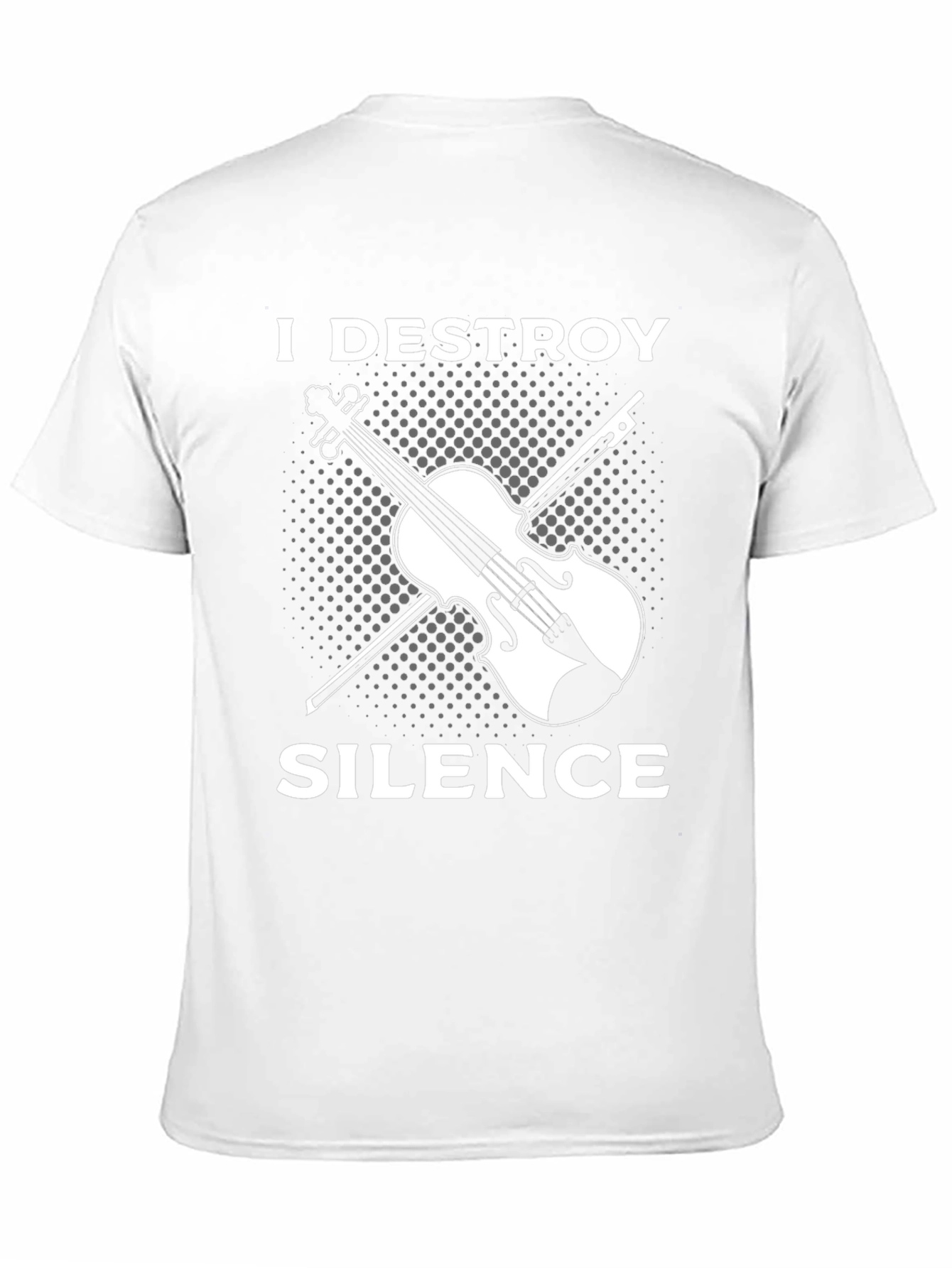 I Destroy Silence Violin Graphic T-Shirt