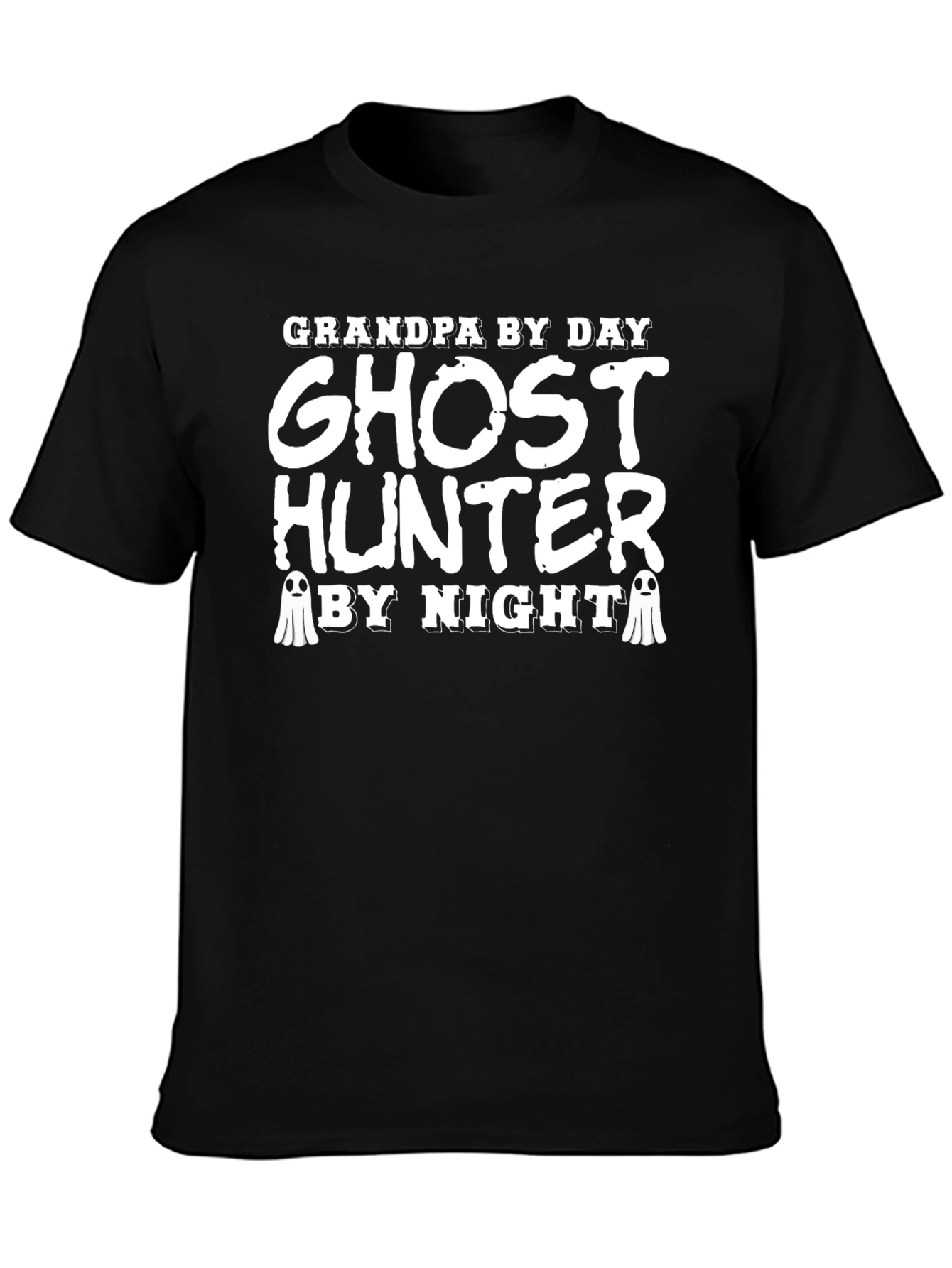 Grandpa Ghost Hunter Black T-Shirt