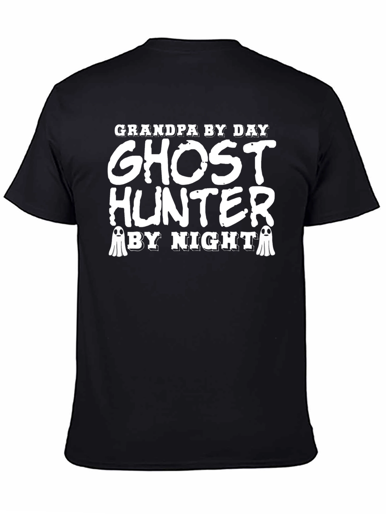 Grandpa Ghost Hunter Black T-Shirt