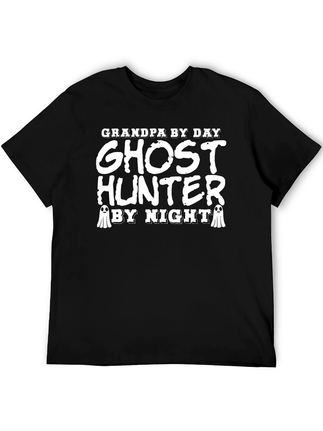 Grandpa Ghost Hunter Black T-Shirt