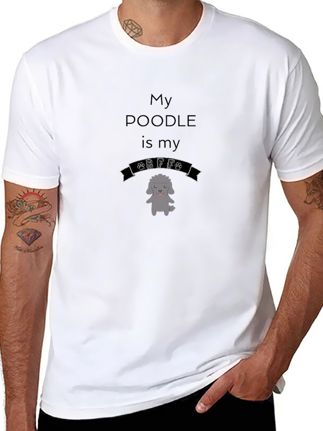Poodle BFF T-Shirt - Dog Lover Tee