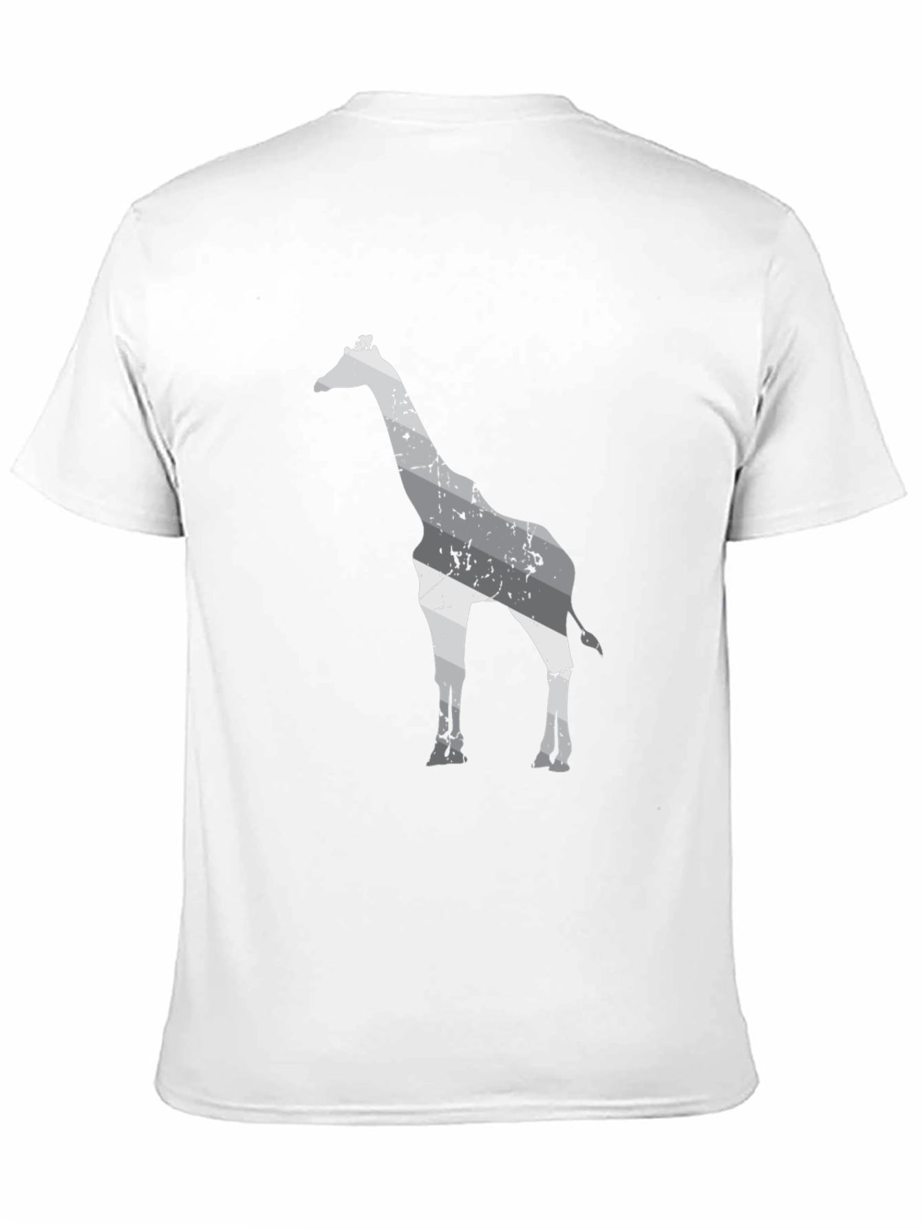 Giraffe Graphic Print Black T-Shirt