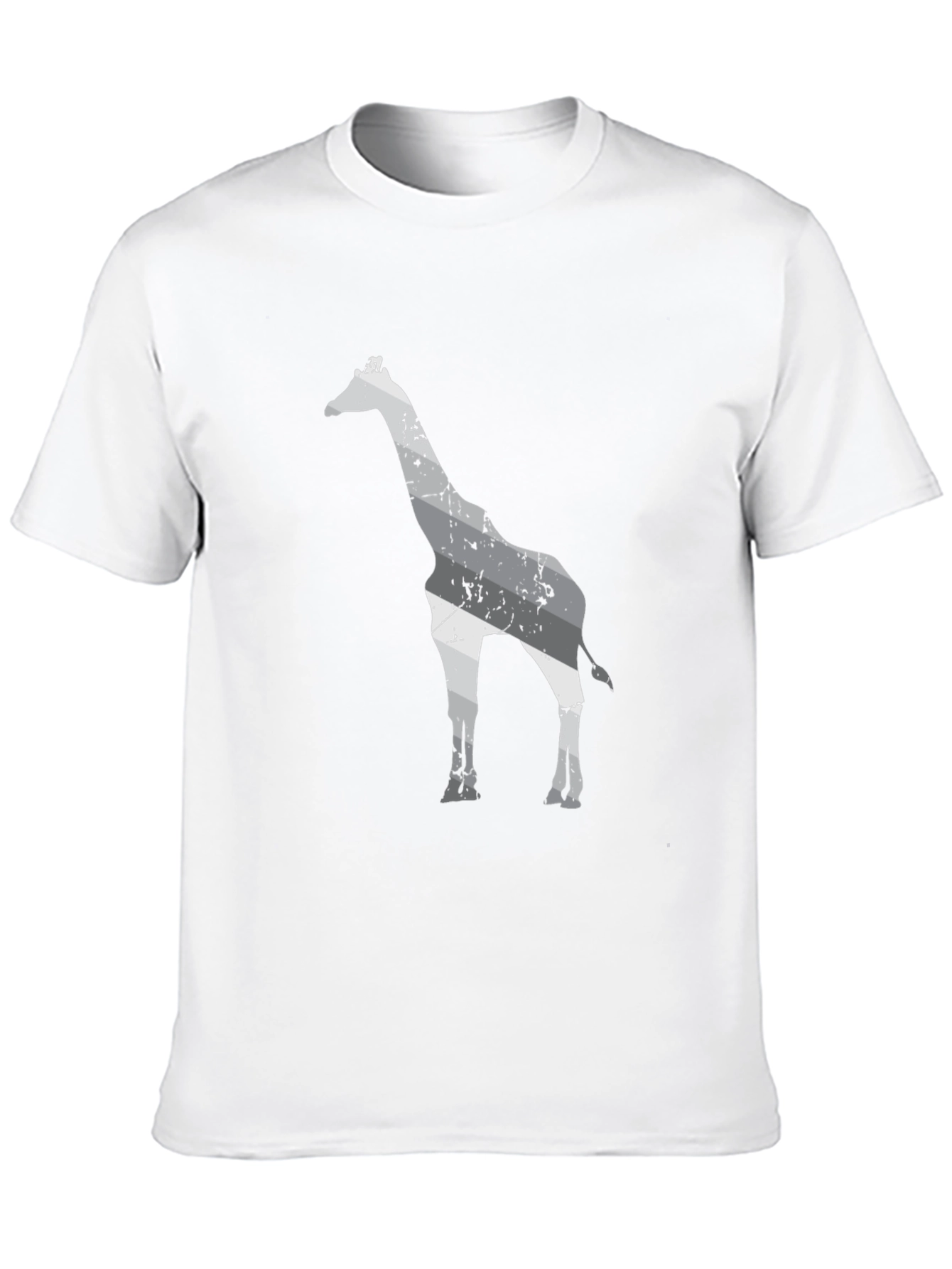 Giraffe Graphic Print Black T-Shirt