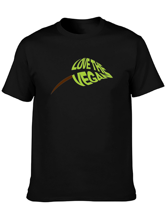 Love The Vegan T-Shirt - Black Vegan Tee