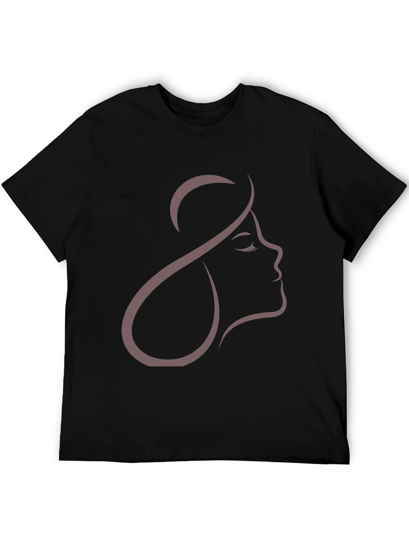 Elegant Woman Silhouette Graphic T-Shirt