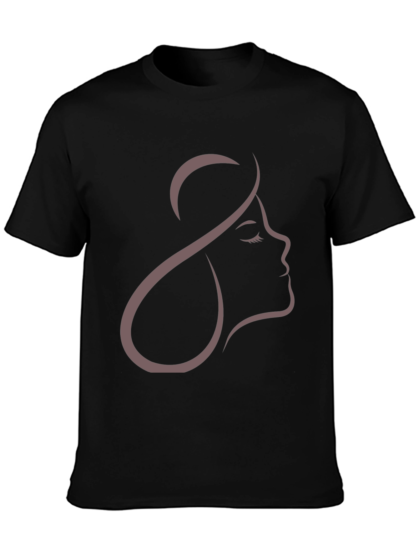 Elegant Woman Silhouette Graphic T-Shirt