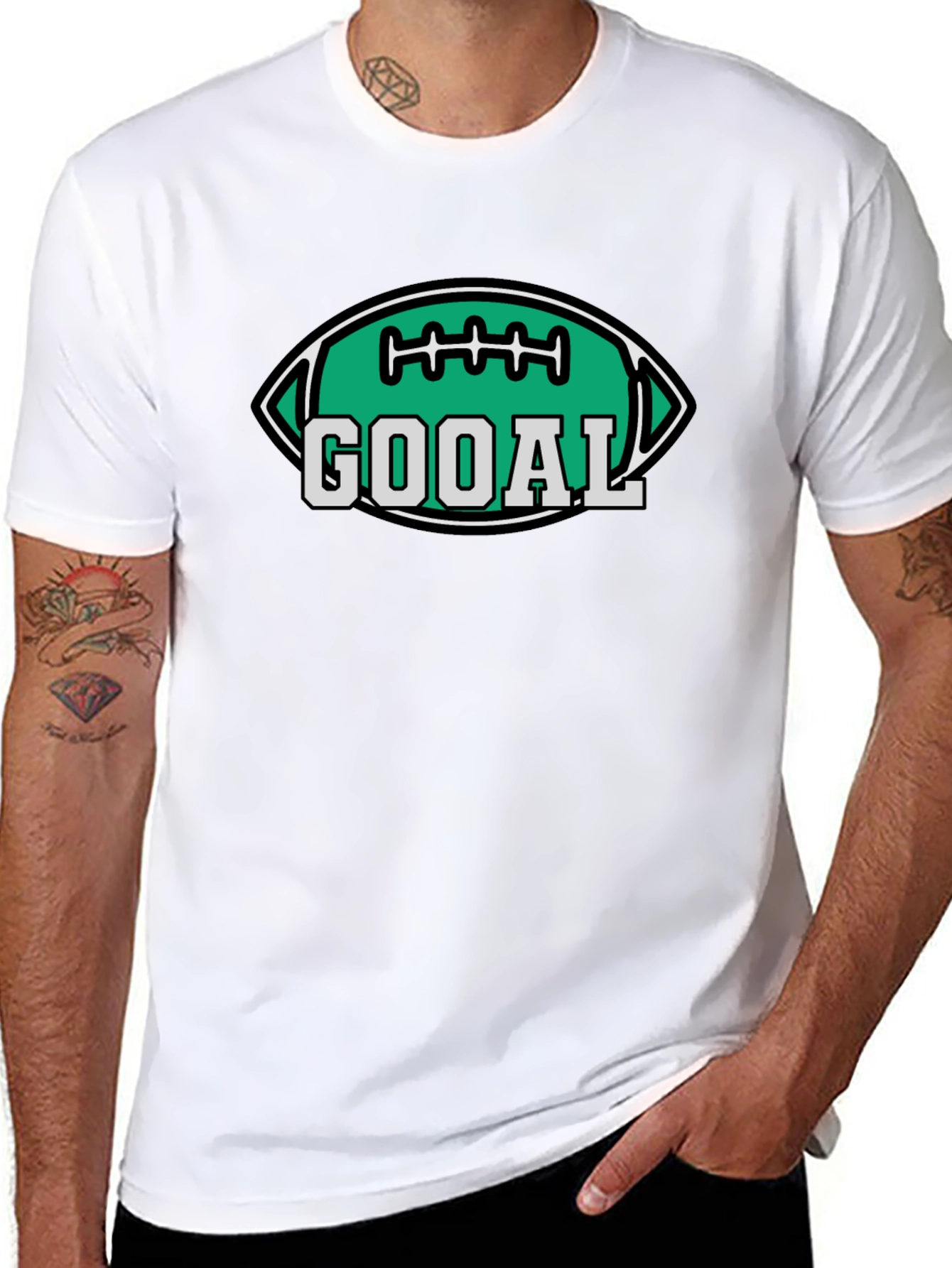 Gooal Football T-Shirt - Black