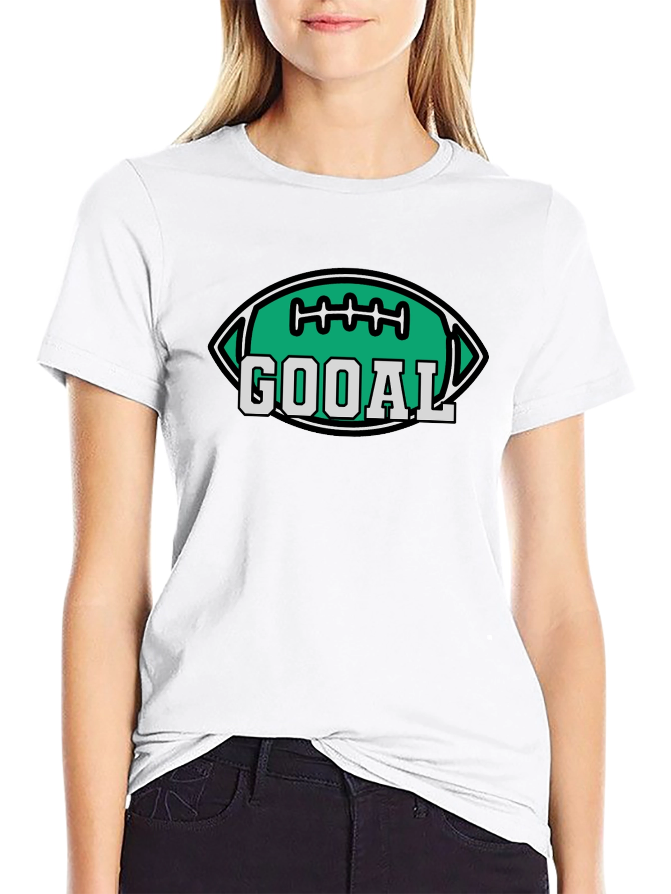 Gooal Football T-Shirt - Black