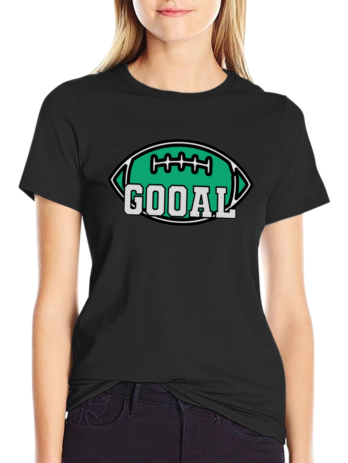Gooal Football T-Shirt - Black