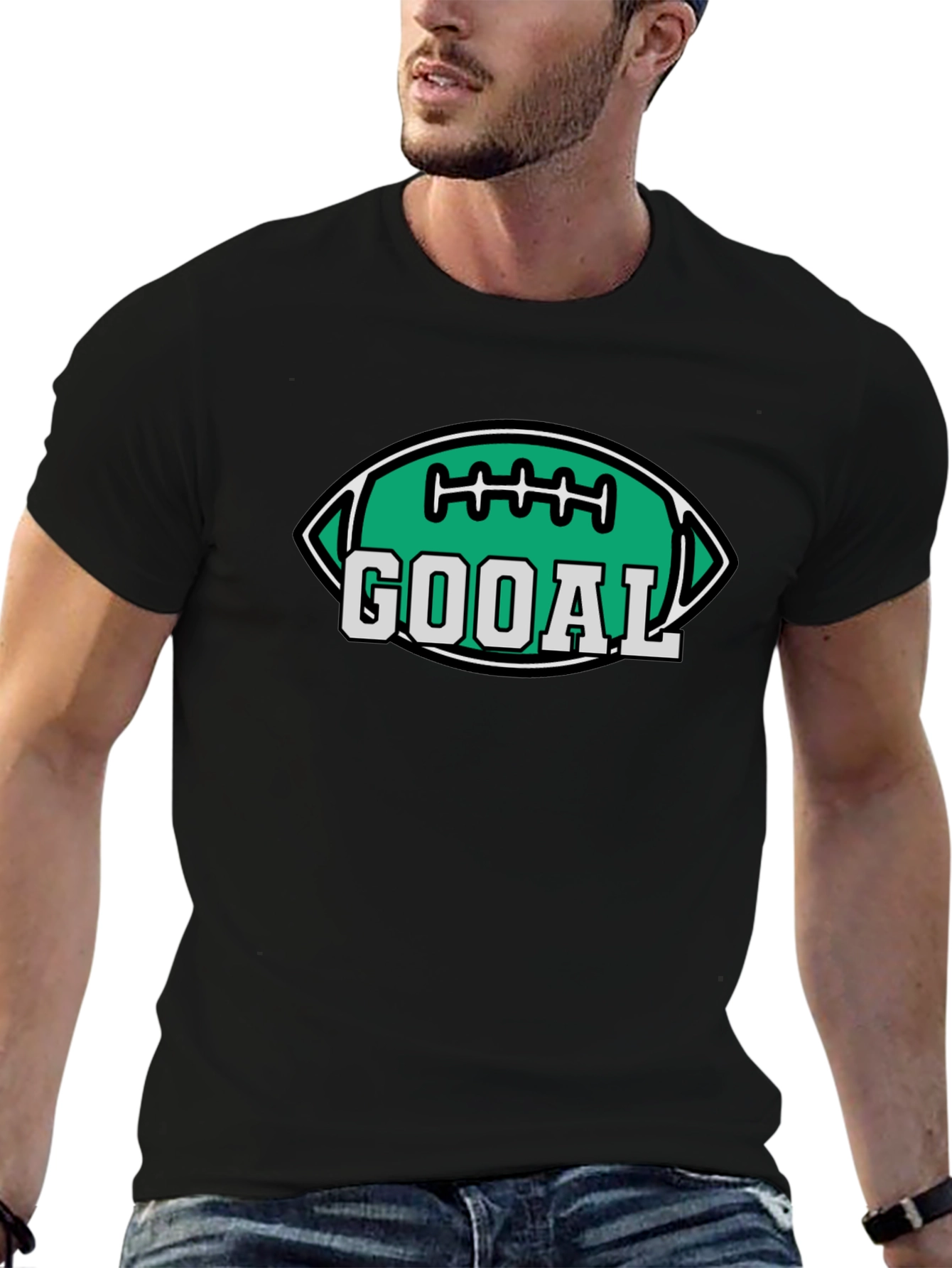 Gooal Football T-Shirt - Black