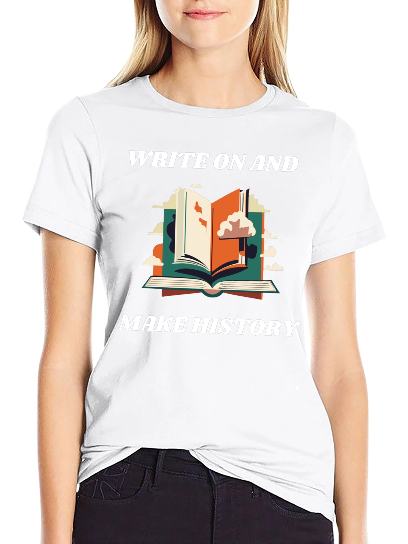 Write On And Make History Graphic Tee