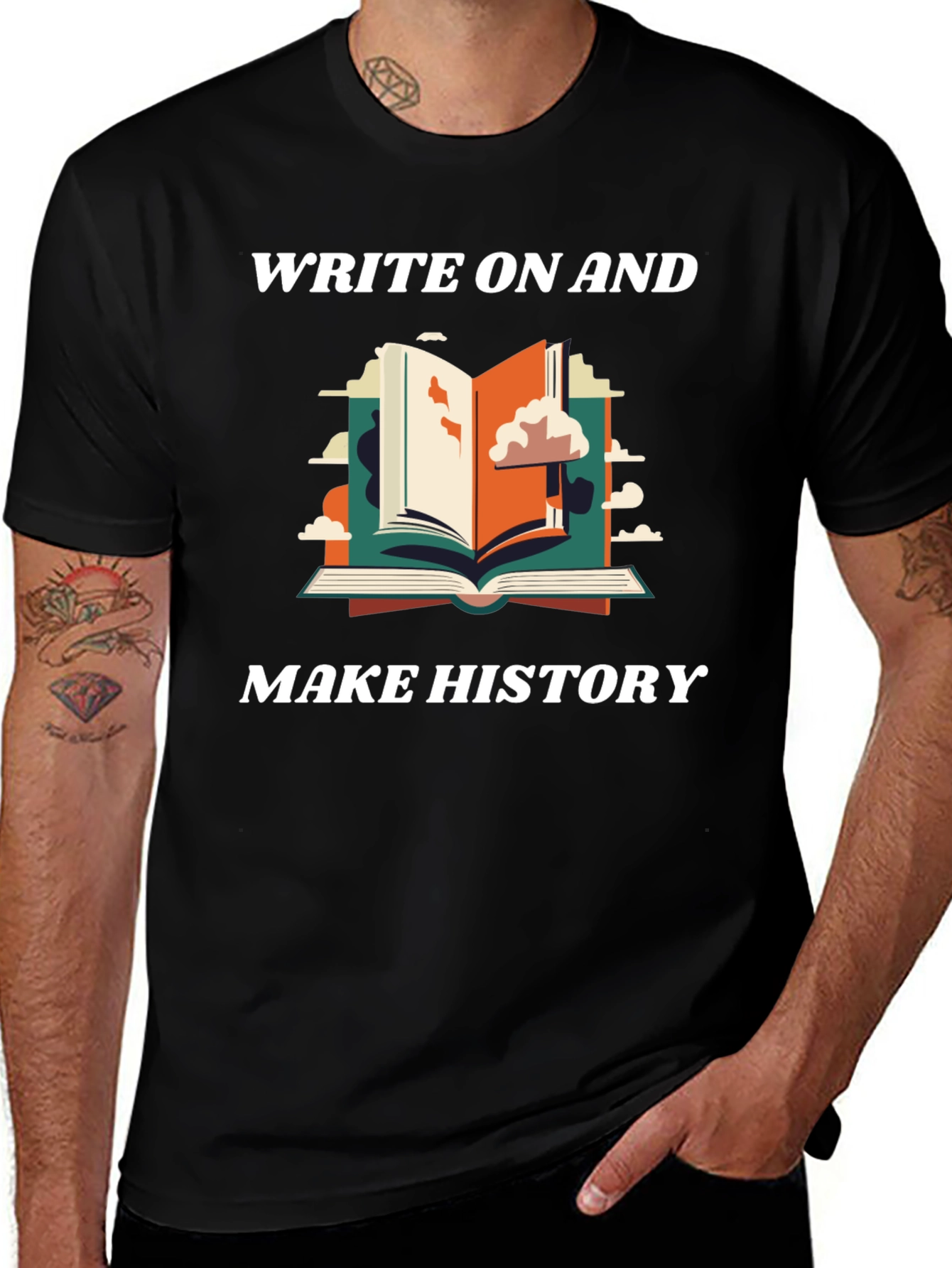 Write On And Make History Graphic Tee