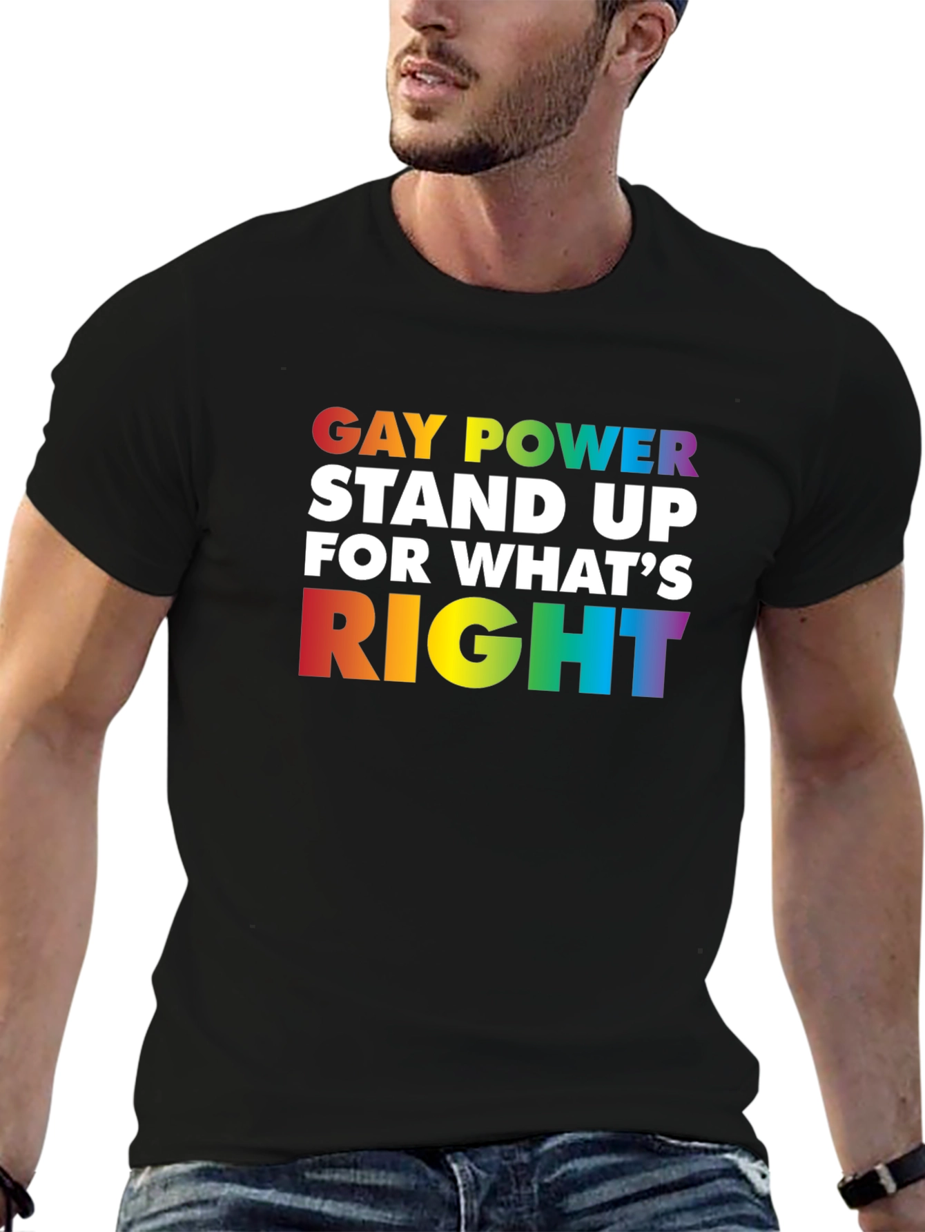 Gay Power Stand Up T-Shirt Pride Equality LGBTQ
