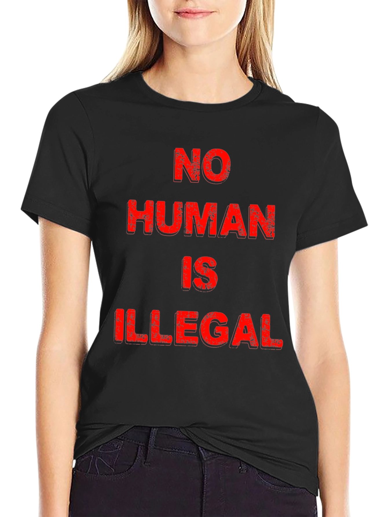 No Human Is Illegal Graphic Tee