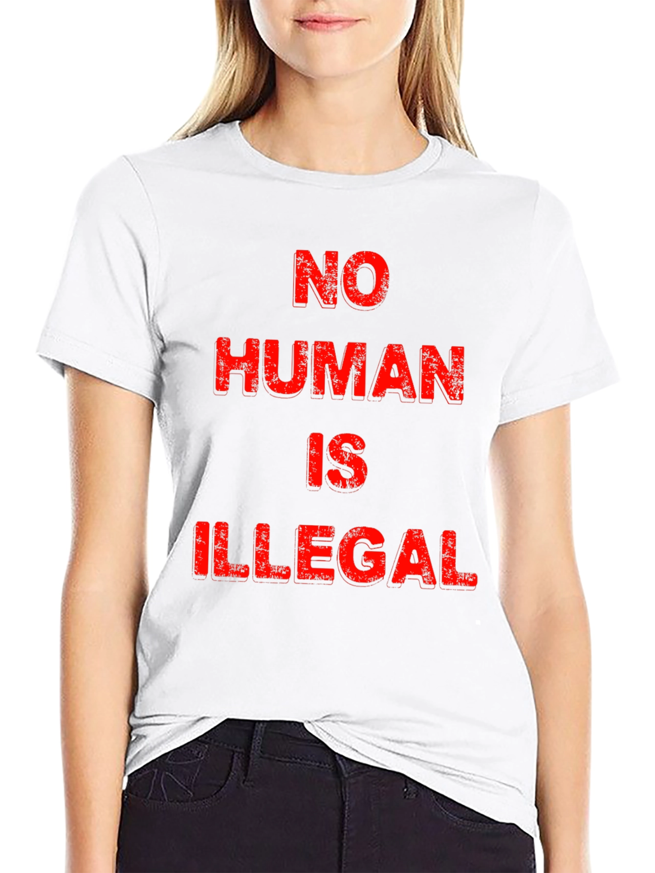 No Human Is Illegal Graphic Tee