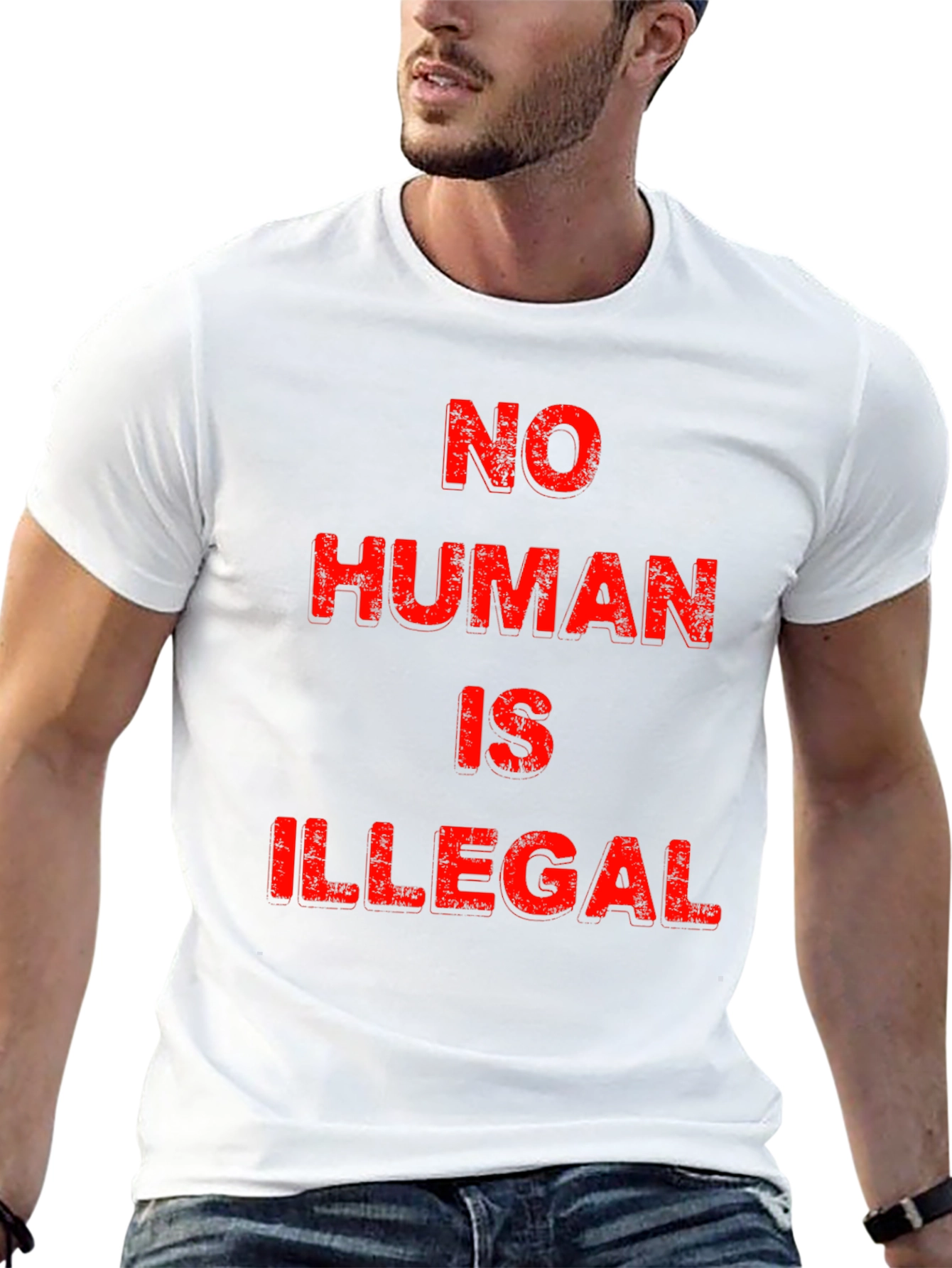 No Human Is Illegal Graphic Tee