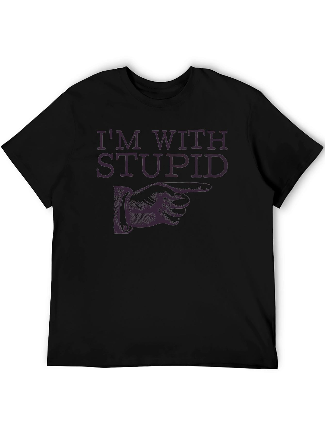 Im with Stupid Graphic Novelty T-Shirt