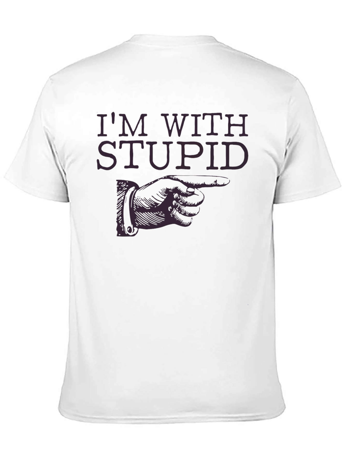 Im with Stupid Graphic Novelty T-Shirt