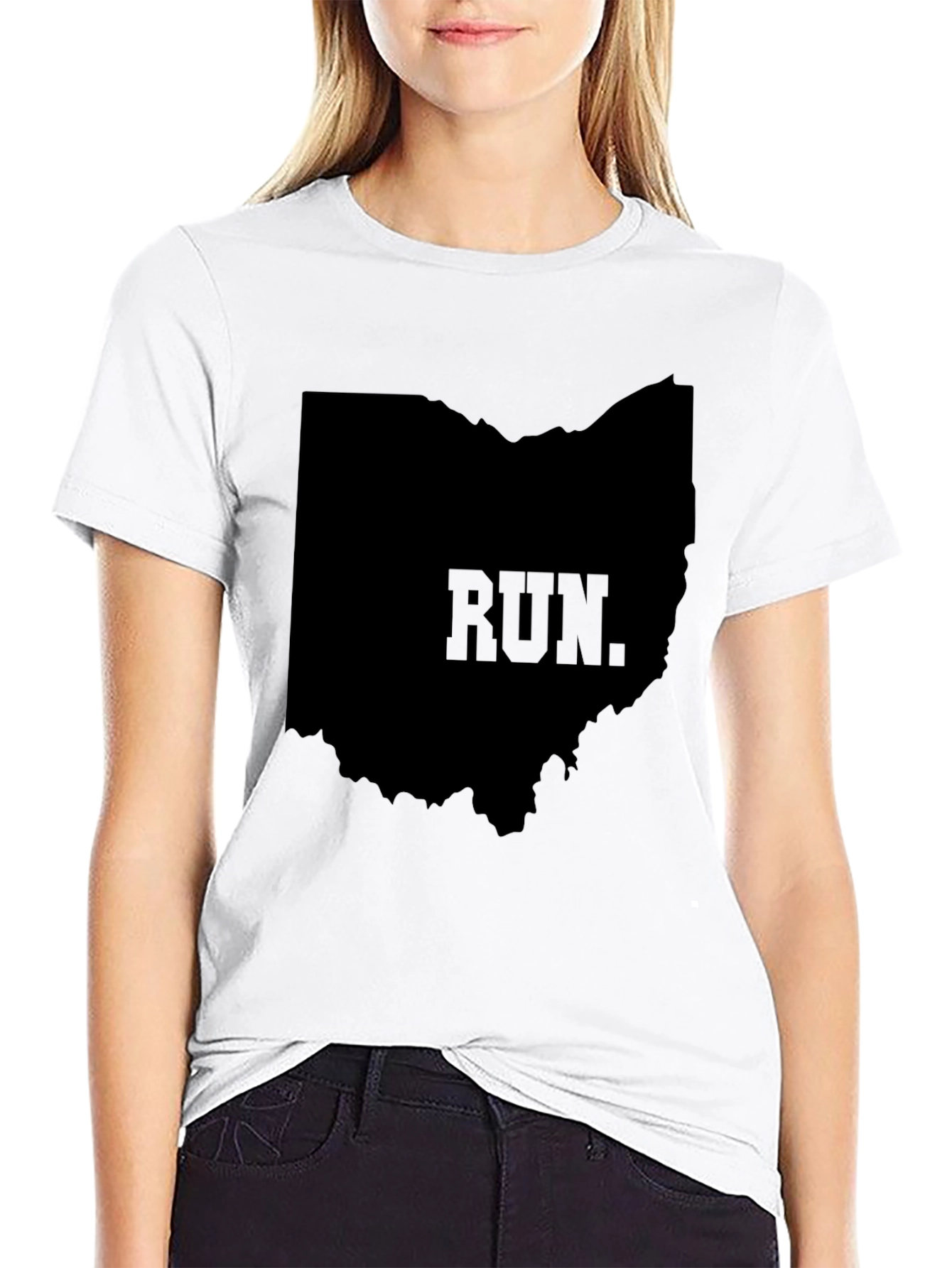 Ohio Run Graphic T-Shirt - Black