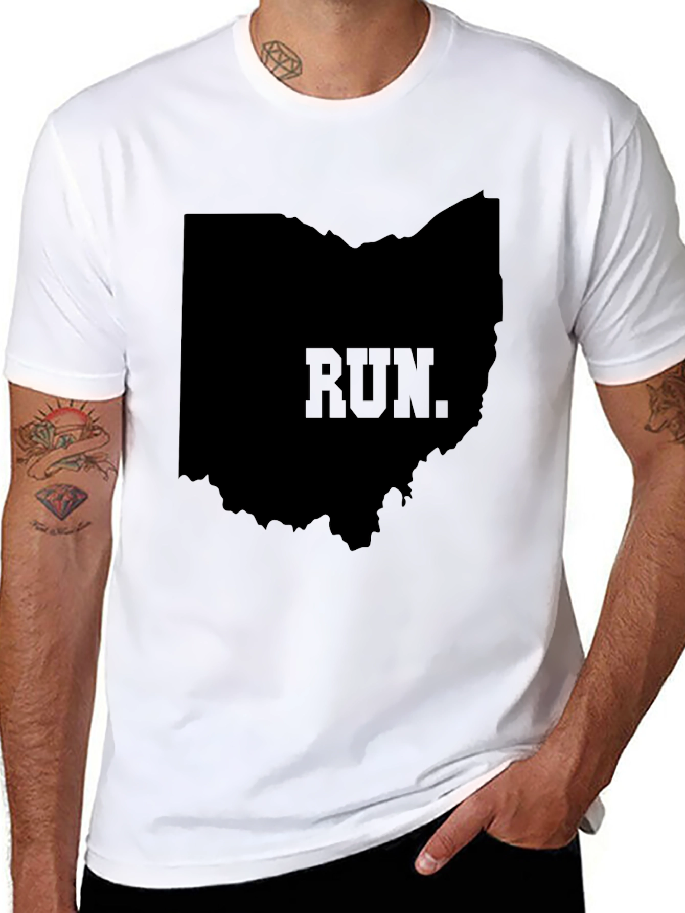 Ohio Run Graphic T-Shirt - Black